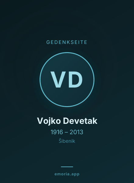 Gedenkportrait von Vojko Devetak