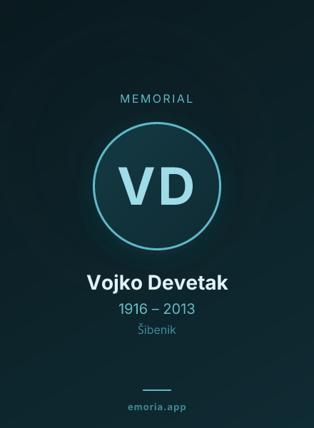 Memorial portrait of Vojko Devetak