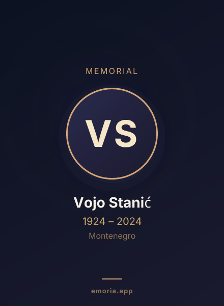 Memorial portrait of Vojo Stanić