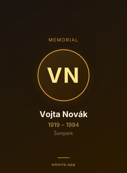 Memorial portrait of Vojta Novák