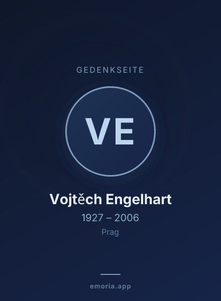 Gedenkportrait von Vojtěch Engelhart