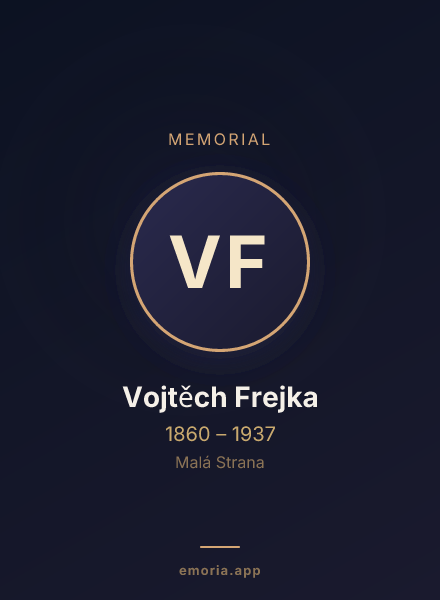 Memorial portrait of Vojtěch Frejka