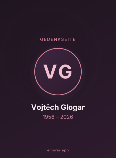 Gedenkportrait von Vojtěch Glogar
