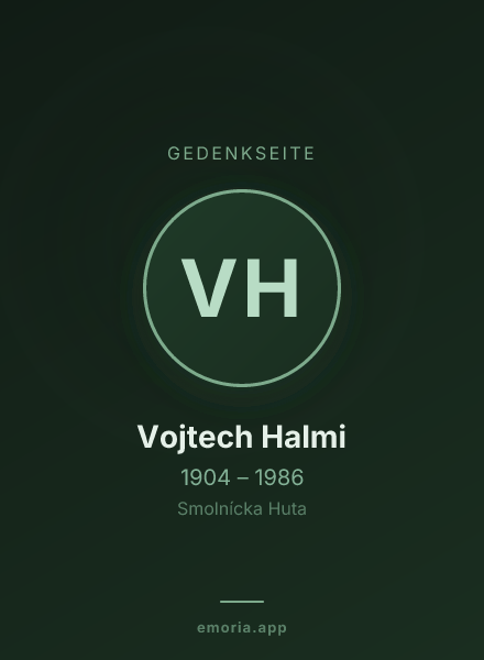 Gedenkportrait von Vojtech Halmi