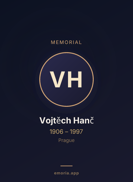 Memorial portrait of Vojtěch Hanč