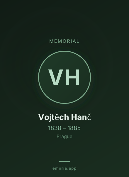 Memorial portrait of Vojtěch Hanč