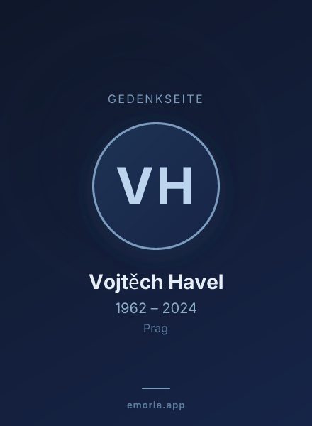 Gedenkportrait von Vojtěch Havel