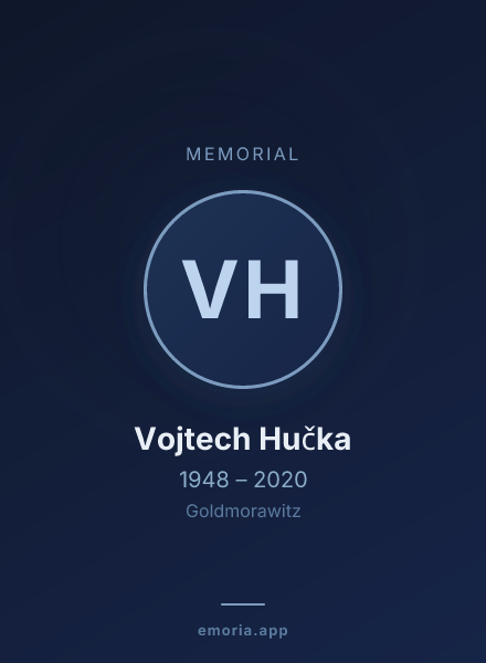 Memorial portrait of Vojtech Hučka