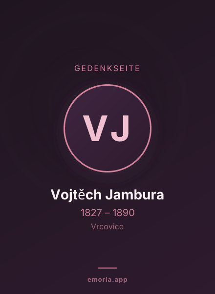 Gedenkportrait von Vojtěch Jambura