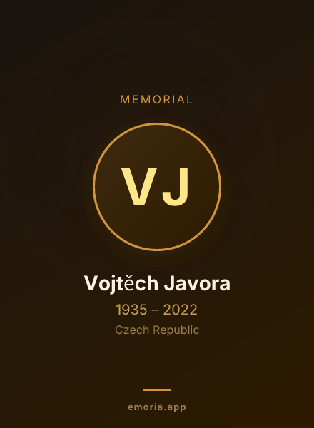 Memorial portrait of Vojtěch Javora