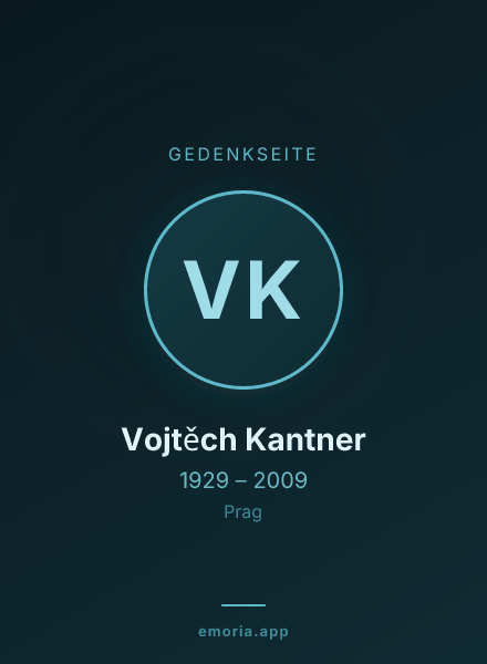 Gedenkportrait von Vojtěch Kantner