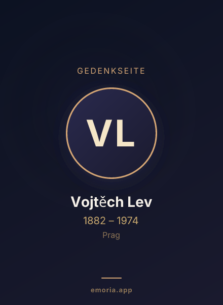 Gedenkportrait von Vojtěch Lev