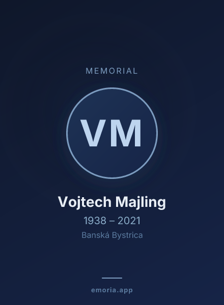 Memorial portrait of Vojtech Majling