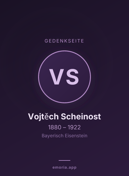 Gedenkportrait von Vojtěch Scheinost