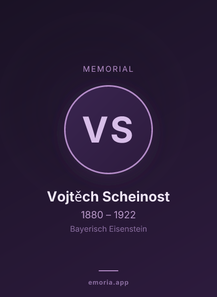 Memorial portrait of Vojtěch Scheinost