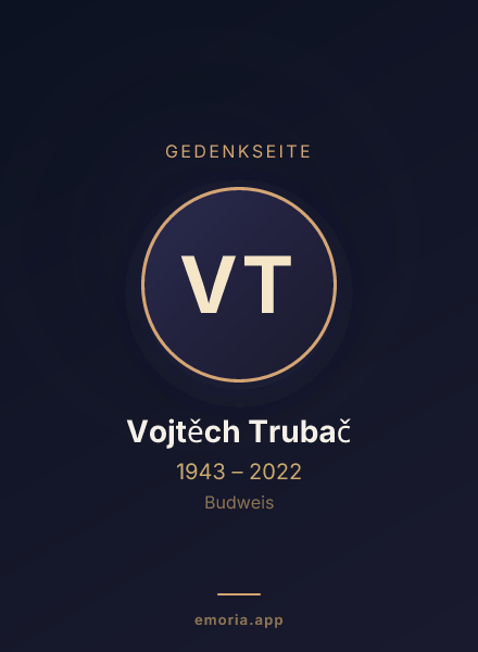 Gedenkportrait von Vojtěch Trubač