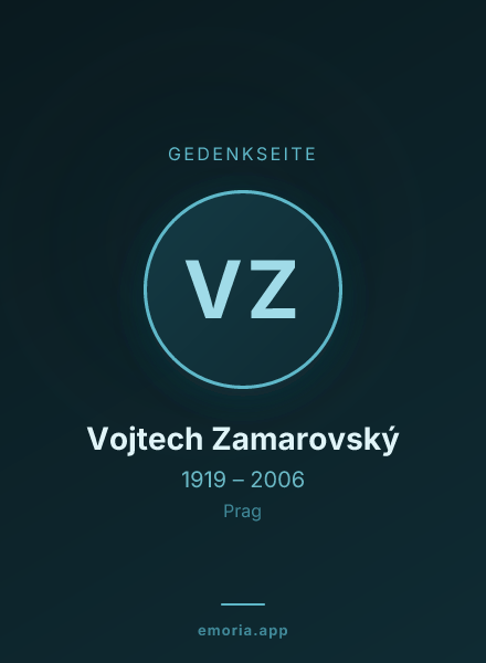 Gedenkportrait von Vojtech Zamarovský