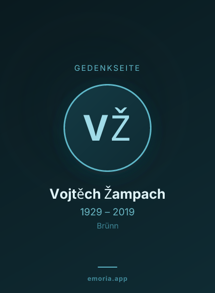 Gedenkportrait von Vojtěch Žampach