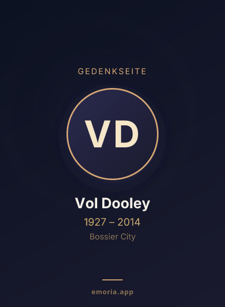 Gedenkportrait von Vol Dooley