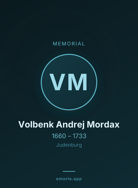 Memorial portrait of Volbenk Andrej Mordax