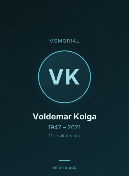 Memorial portrait of Voldemar Kolga
