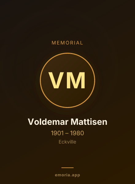 Memorial portrait of Voldemar Mattisen