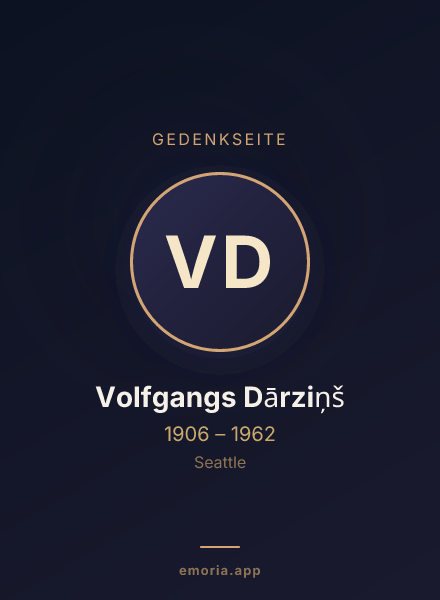 Gedenkportrait von Volfgangs Dārziņš