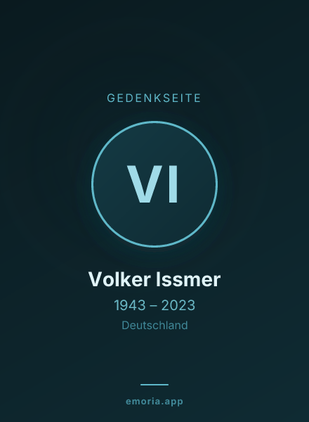 Gedenkportrait von Volker Issmer