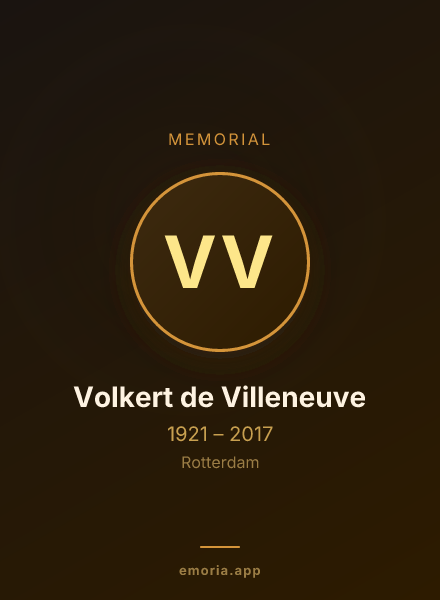 Memorial portrait of Volkert de Villeneuve