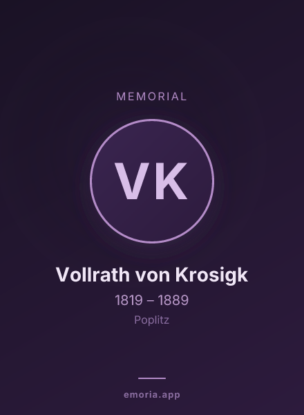 Memorial portrait of Vollrath von Krosigk