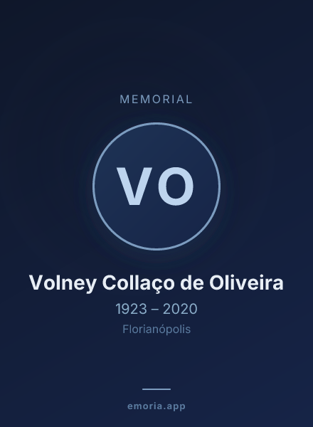 Memorial portrait of Volney Collaço de Oliveira