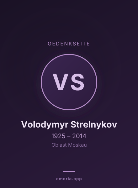 Gedenkportrait von Volodymyr Strelnykov