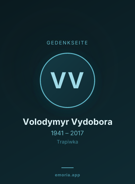 Gedenkportrait von Volodymyr Vydobora
