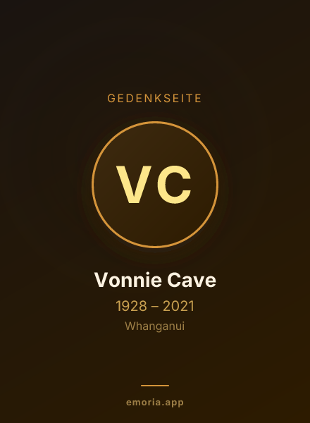 Gedenkportrait von Vonnie Cave