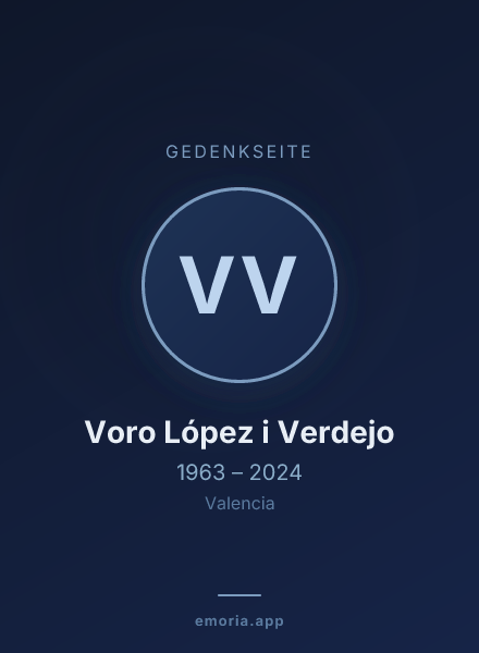 Gedenkportrait von Voro López i Verdejo