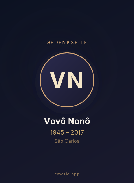 Gedenkportrait von Vovô Nonô