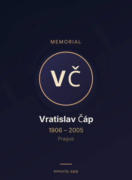 Memorial portrait of Vratislav Čáp