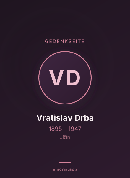 Gedenkportrait von Vratislav Drba