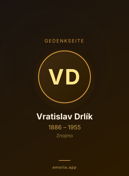 Gedenkportrait von Vratislav Drlík