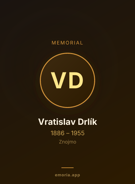 Memorial portrait of Vratislav Drlík
