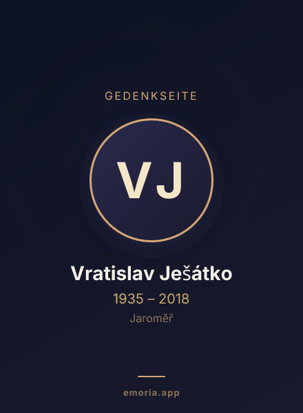 Gedenkportrait von Vratislav Ješátko