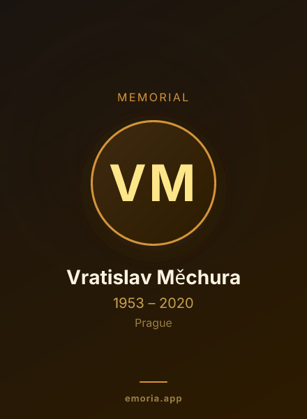 Memorial portrait of Vratislav Měchura