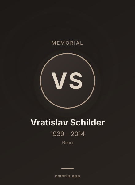Memorial portrait of Vratislav Schilder