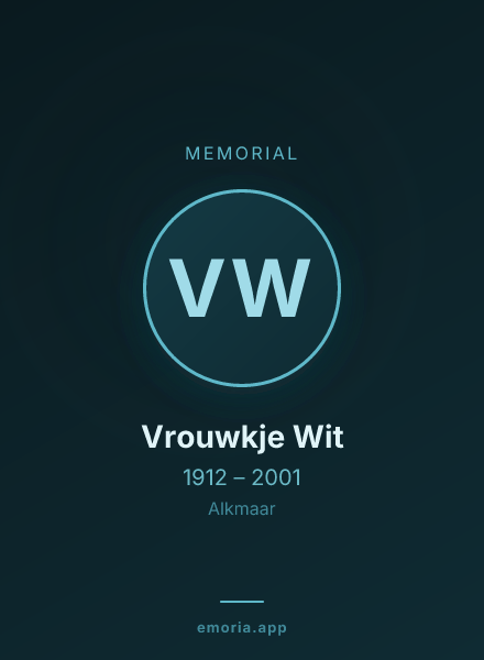 Memorial portrait of Vrouwkje Wit