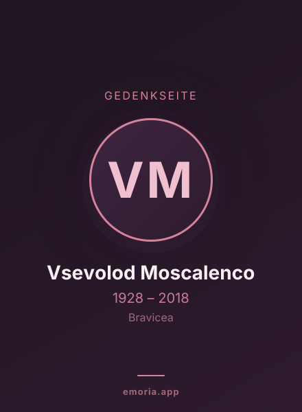 Gedenkportrait von Vsevolod Moscalenco