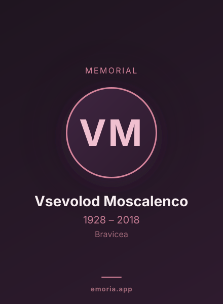 Memorial portrait of Vsevolod Moscalenco