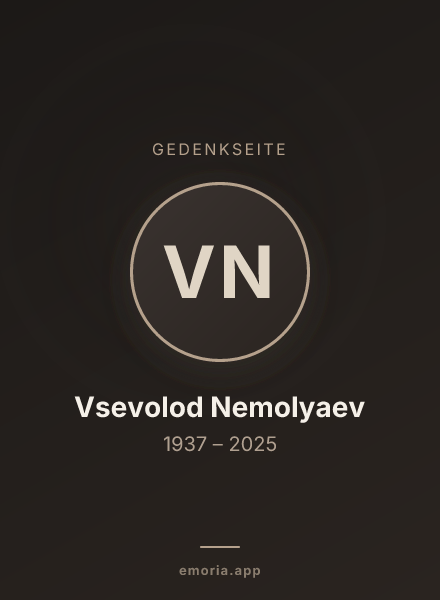 Gedenkportrait von Vsevolod Nemolyaev