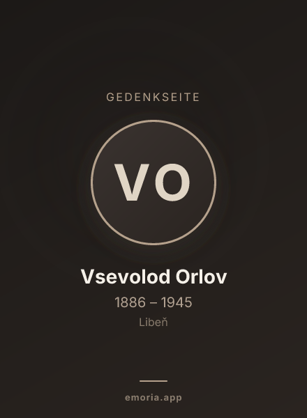 Gedenkportrait von Vsevolod Orlov