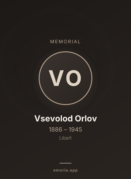 Memorial portrait of Vsevolod Orlov