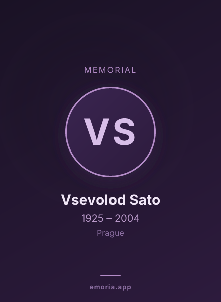 Memorial portrait of Vsevolod Sato